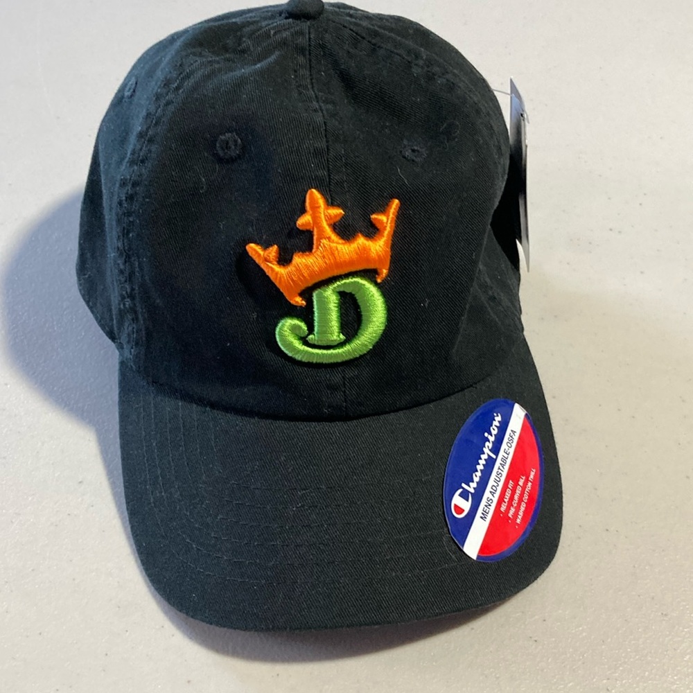 Draftkings, Champion, Men's adjustable, OS hat, Black